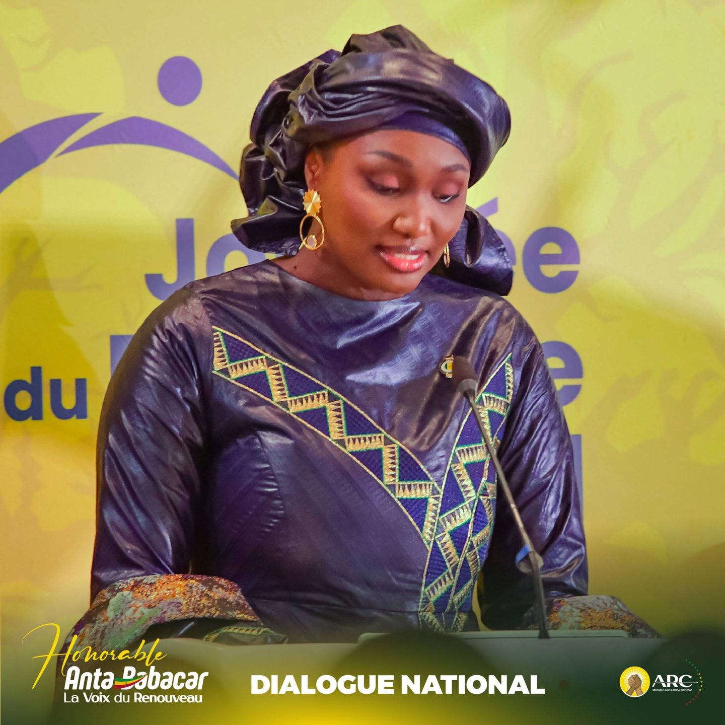 Dialogue National — intervention de la Présidente à la tribune